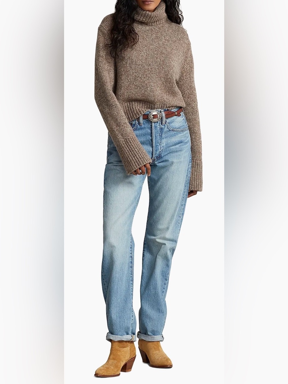 *Flawed Polo Ralph Lauren Wool & Cashmere Turtleneck Sweater (0334)